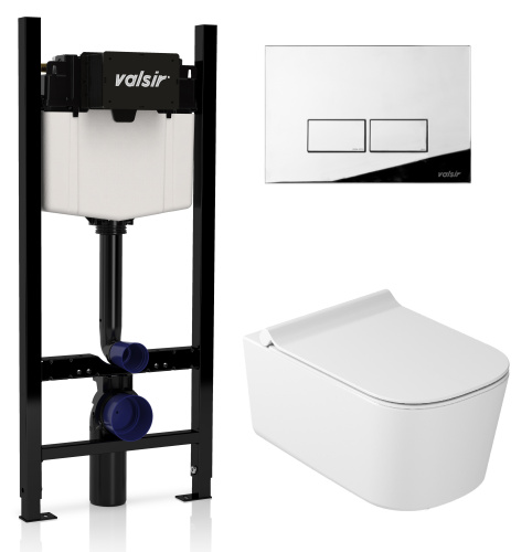 Комплект унитаза с инсталляцией VALSIR KIT VSCR 5486  Slim P3